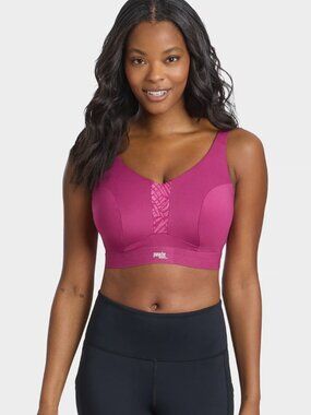 Panache Pink Endurance Underwire Unlined Sports Bra